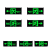 免打孔自发光安全出口指示牌免接电应急疏散指示灯夜光逃生标志 上出线消防标志灯向右（双面）