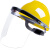 工孚 安全帽式支架面屏面罩防护冲击头戴式焊帽 单位：套 支架+茶屏 
