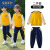 SMVP小学生校服幼儿园园服春夏班服四件套英伦风夏季新款教师学院风春 302黄色两件套(+徽章) 100cm