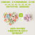 TLXT景德镇高温手工陶瓷花朵陶瓷小花朵DIY创意小装饰品园艺用品粘花 100颗8混装 10mm直径