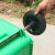 大号环卫垃圾桶轮子120L/240L户外塑料垃圾桶轮轴配件轱辘通用轮 240L实心轴配加厚轮子一套