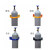 定制固定架实验室气瓶支架ABS塑料钢瓶40L医院气瓶柜防倒氧气筒 黄色普通款