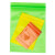 稳斯坦 W5680 (100个)彩色自封袋 彩色包装袋封口袋避光自封袋塑胶袋 14丝红色9*13cm