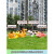 户外卡通动物熊猫分类垃圾桶玻璃钢雕塑游乐园商场用美陈装饰摆件 浅灰色 78红色瓢虫垃圾桶