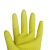 耐酸碱手套加厚牛筋手套耐油清洁洗碗乳胶手套 工业款偏黄