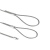 ABDT钢丝绳铝套钢丝绳铝扣8字铝套钢丝绳夹头钢丝绳卡扣单孔双孔铝套L 1-3mm单孔双孔套装480个