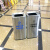 迪恩斯（DEANS）不锈钢分类垃圾桶双桶大号商用果皮桶无盖直投商场酒店大堂办公室两分类垃圾桶定制款