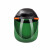 电焊面罩头戴式防飞溅面罩氩弧焊面罩面部防护一体式焊帽PC面罩 黑顶透明面罩