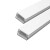 强QANL PVC线槽 明装方形走线槽网线电线地线槽板 不带背胶 加厚款 塑料线槽 25*10*1.9米 起鼓A型（根）