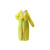 工孚 长款雨衣男女通用均码便携加厚非一次性雨衣100g 一件价 黄色 