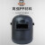 众安 头戴式电焊面罩 氩弧焊防强光焊工防护焊帽 HF402+2付8号黑镜片