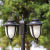 欧式防水户外灯双头黑色古铜色草坪灯路灯led景观灯高杆灯 2.9米三头古铜色