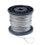 定制适用304不锈钢钢丝绳细软 1 1.5 2 3 4 5 6mm晒衣绳晾衣绳晾 4mm钢丝绳(1卷50米)偏硬 30个铝