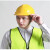 安全帽工地施工建筑工程领导加厚印字ABS劳保夏季透气头盔国标 玻钢透气按钮款-黄色