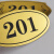 海斯迪克 HK-394 工业用门牌号（2个） 门牌号码牌 定制标识牌 房号牌 店铺数字贴 房间楼层指示牌 款式二