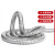 标沐304不锈钢穿线电套管波纹防鼠金属护线管包塑蛇皮管 304材质内径10mm