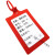 大标牌一次性塑料标签编织袋记号包裹标识挂牌快递物流吊牌挂签扣 红色 10x7cm