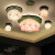 宾猎豹（BENLOEBOW）现代新中式吸顶灯具客厅卧室玄关阳台过道灯饰田园创意荷花吸顶灯 小号粉红灯罩