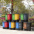 京顿 塑料垃圾桶脚踏分类双桶垃圾桶大号干湿分离带盖垃圾桶 30L绿灰