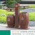 户外果皮箱仿古景区分类公园垃圾桶室外垃圾箱筒大号环卫庭院木纹 GB-23 自然木纹 水桶造型