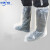 定制 一次性鞋套防水雨天加厚长筒养殖场靴套防滑户外漂流耐议价 透明橡筋款500只