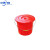 塑料手提水桶红色大小水桶带盖子耐摔 12.5L有盖款