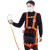 安全带户外防坠落高空作业保护安全绳空调施工电工腰带耐磨保险带 2米单小钩全身款