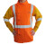 友盟（AP）AP-2730橙红色防火布配金黄色皮袖侧开胸焊服（加反光带） 橙色 M（身高1.65-1.7）