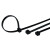 联嘉 尼龙扎带 捆绑束线自锁式扎线 塑料扎带 黑色 5×450mm 厚1.2mm 1000条