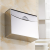 初我手纸盒卫生间纸巾盒厕所厕纸盒卫生纸盒洗手间不锈钢草纸盒免打 K30玫瑰金心型+贴