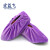 宏益飞 加厚绒布鞋套 防滑耐磨 可反复洗 绒布防滑鞋套 机房鞋套 可定制 紫色 均码(5双)