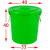 惠利得垃圾桶圆形加厚大号带盖厨余易腐垃圾分类绿色熟胶圆筒商用过滤大 50K绿色有盖