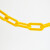 赫思迪格 路锥链条 警示塑料链条 雪糕筒连接件警戒隔离链条 (10mm黄色-5米) HGJ-1807