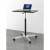 定制站立式工作台移动升降桌笔记本电脑桌简易桌办公书桌折叠小桌 白色四星尼龙脚矮气棒升降桌
