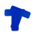 丰稚 重载型5S管理地贴 目视化标记耐磨型 地面定位标贴 T型10片装/包 蓝色