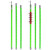 高压令克棒拉闸杆10kV伸缩绝缘杆电工防雨操作杆绿色变压器送电杆 220kV 4节6米(防雨型) 送包