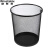 稳斯坦 金属网垃圾桶 黑色中号(1个) 金属网垃圾篓 铁网收纳桶 WL-012