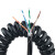 8芯网线弹簧线螺旋线线经6.8MM双绞电线家用千兆超网铝箔屏蔽定制 8芯网线拉开16米(OD  6.8MM)