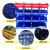 加厚货架斜口零件盒组合式物料盒螺丝盒塑料盒子元件盒分类收纳盒ONEVAN 蓝色C10#155*107*74加厚