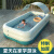 Brangdy儿童游泳池家用加厚充气浴缸新生婴儿游泳桶宝宝大型大六一儿童节 1.8米4层蓝入门套餐自动充气
