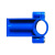 联塑（LESSO）高脚管卡(PVC-U给水配件)蓝色 dn25