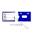 ONEVAN强磁性标签货位仓位卡仓库仓储标示牌磁性材料卡货架库位 6x8强磁(蓝/白/红)颜色留言