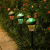 太阳能草坪灯别墅布置地灯户外花园草地装饰室外防水插地灯 LK1108小号圆形草坪灯暖光