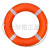 船用CCS认证标准型国标实心塑料救生圈大浮力成人大人儿童2.5 2.5KG救生圈+8MM30米橘色绳组合