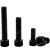 京梯 杯头螺丝 12.9级内六角发黑杯头全牙高强螺丝螺栓 M4*12（200个） 单位：包 