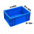 EU箱工业风欧标周转箱零件盒过滤箱物流箱加厚带盖工具塑料盒物料 特厚332蓝33x33x19.5厘米