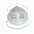 3M  9502+口罩 限次性使用口罩 头带式针织带 不带呼吸阀 三层口罩 环保装（非独立包装） 50个/包