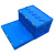 海斯迪克 HK-509 塑料折叠筐 加厚蓝色折叠周转筐 果蔬配送摺叠框塑胶折叠筐 600*400*230mm（无盖)