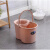 旋转挤手动手压地拖桶拖地拖把桶老式水桶拧水单桶塑料墩布桶 橘粉色