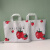 适用于塑料袋手提袋包装袋服装店购物袋手拎袋子化妆品礼品袋定做 网红草莓(50个) 35*25